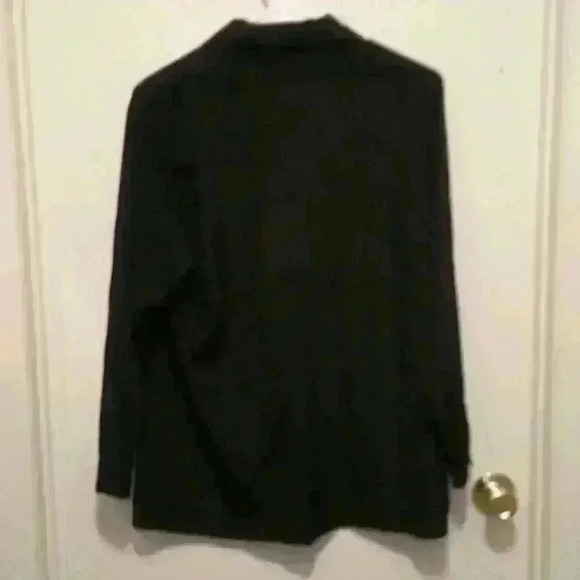 Kathy Lee Long Sleeve Black Dress Shirt - Size 8 - Picture 5 of 5